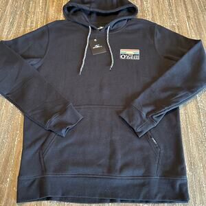 NWT O’Neill Sundown Pullover Graphic Hoodie Black Sweatshirt Men’s Size M